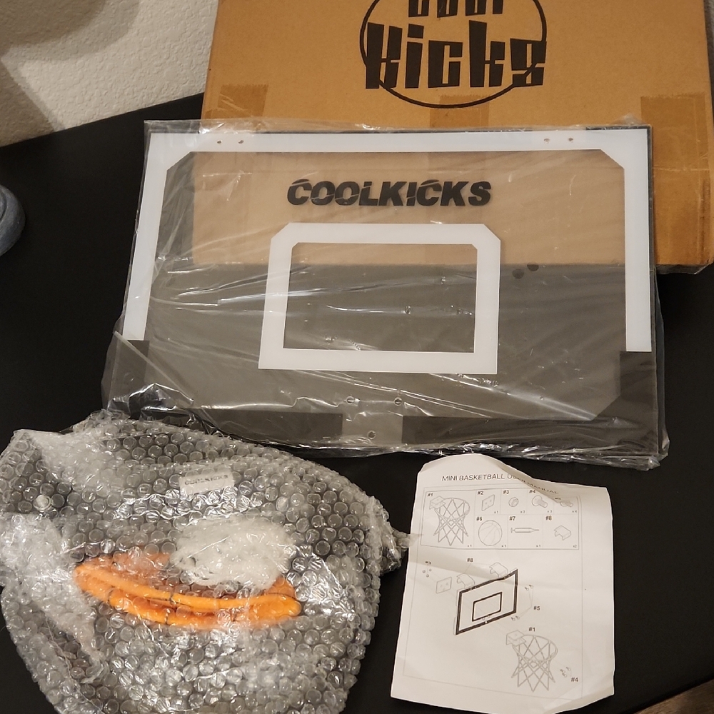 Cool Kicks Mini Basketball Hoop (hang on door or mount on wall)